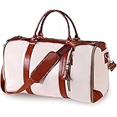 Carry on Garment Bags for Travel Duffle, Garment Bags for Hanging Clothes Travel, 2 in 1 Hanging Dress Suit Luggage Bags for Travel, Travel Garment Duffle Bag, Convertible Garment Bag (Beige)