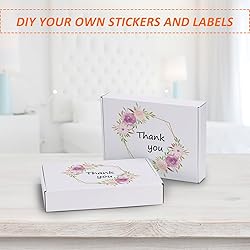 HORLIMER 11x8x2 Shipping Boxes Set of 30, White