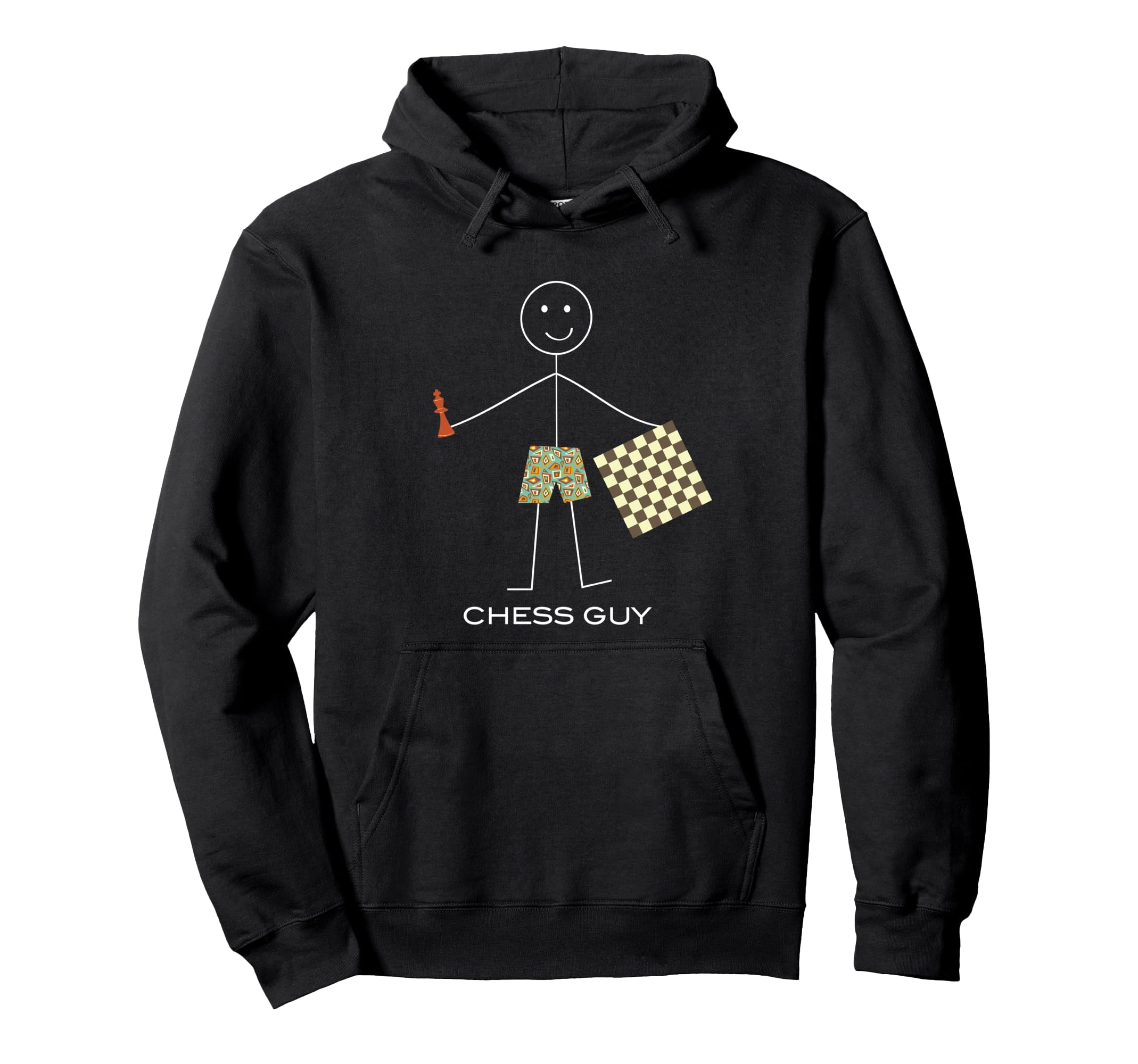 Funny Mens Chess Guy, Boy Chess Player Pullover Hoodie