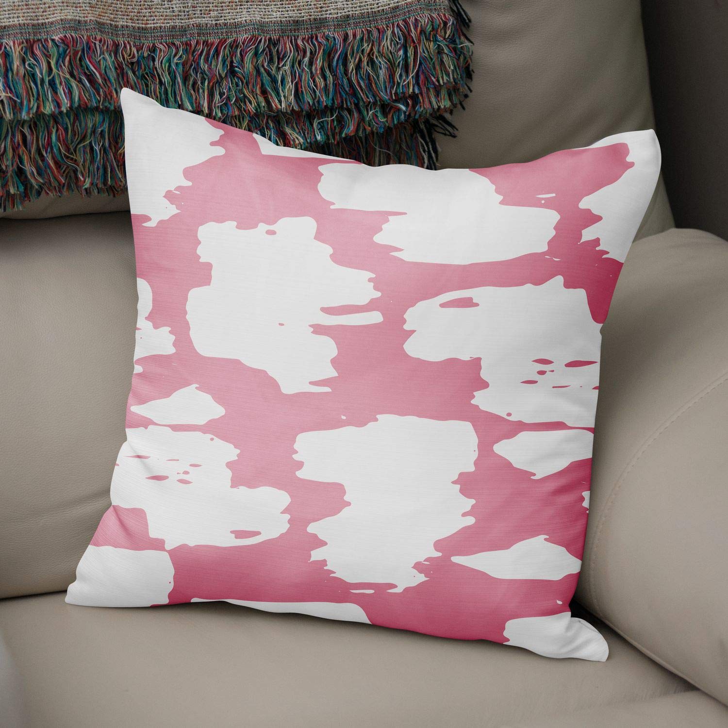 Bonamaison Decorative Cushion Cover Random Pattern, Throw Pillow Covers, Home Decorative Pillowcases for Livingroom, Sofa, Bedroom, Size:50x50 Cm - Designed and Manufactured in Turkey