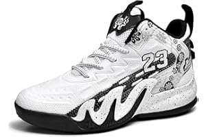 High Top Outdoor Basketball Shoes for Men Women Lightweight Breathable School Shoes for Boys Fashionable Professional Outdoor