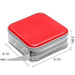 Siveit CD Case, 40 Capacity CD/DVD Case Holders