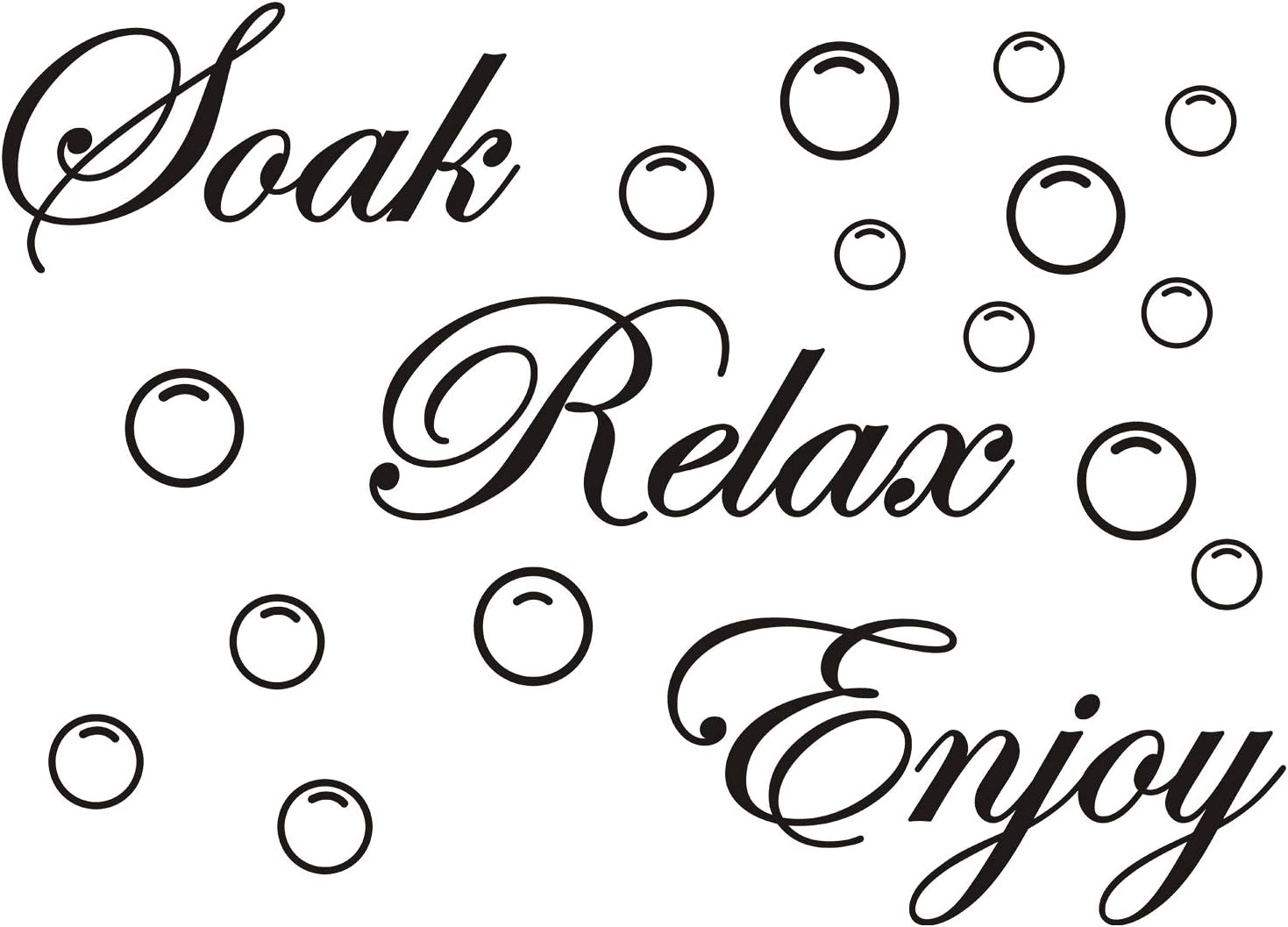 Quanyuchang Soak Relax Enjoy Wall Decal Vinyl Stickers