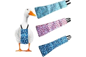 UKJENT Chicken Diapers for Hens - 3 Pack Duck Diapers for Pet Ducks, Adjustable Pet Diaper for Hen Rooster, Reusable & Washable Poultry Nappies(L)