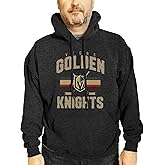 Wright & Ditson Adult NHL Faceoff Hockey Fleece Hooded Sweatshirt- Jersey Stripe - Soft Unisex Hoodie - Tag-Less Comfort
