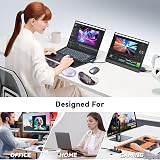 ZIBLY Wrist Rest Keyboard and Mouse Set Non-Slip Ergonomic Memory Foam view 7