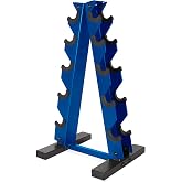 Cap A-Frame Dumbbell Rack, 5-Tier, 200lb Capacity, Multiple Colors