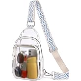 CLUCI Clear Bag for Stadium Events, Clear Crossbody Bag, Small Transparent Purses