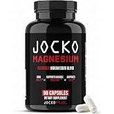 Jocko Fuel Magnesium Glycinate, Citrate &amp; Taurate Complex | 30 Serving | Daily Supplement for Men &amp; Women | Supports Muscle Recovery, Relaxation, Stress &amp; Sleep | For Digestive, Heart &amp; Bone Health