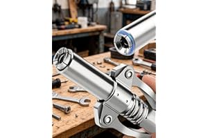 Grease Gun Tips, Grease Gun Coupler & Nozzle Fittings, 12000PSI High Pressure, 1/8" NPT, 6-Claw Design for Leak-Free Use on A