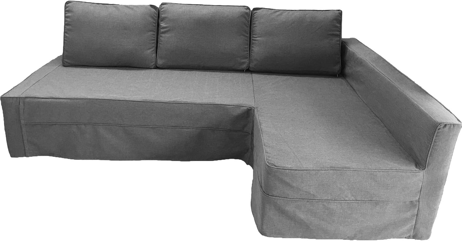 Covers Only! Sofa Is Not Included! Heavy Duty Cotton Light Gray