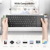 Rii K22S Wireless Keyboard with Trackpad BT 5.0 2.4G USB Receiver Metal Frame view 8