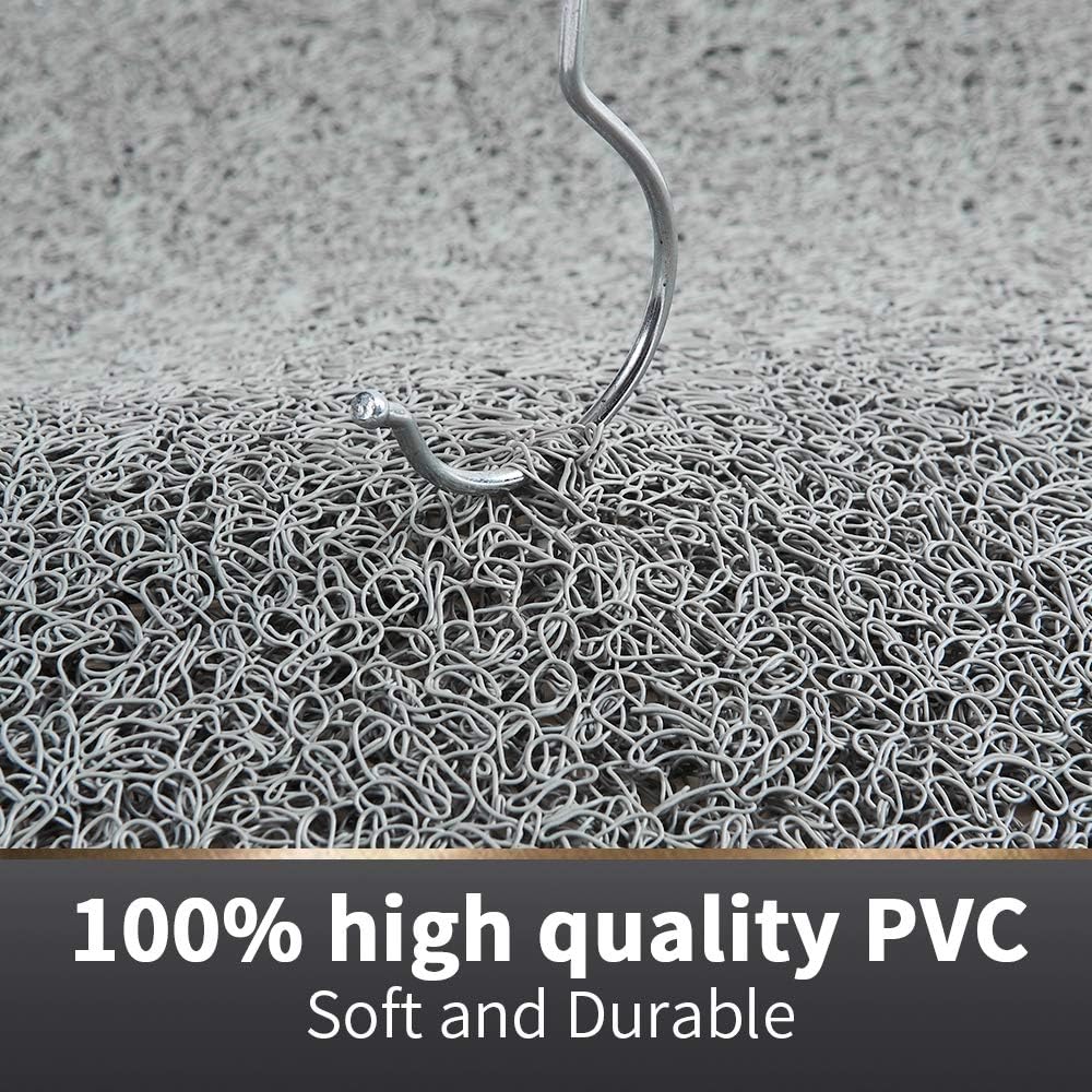 Asvin Soft Textured Bath, Shower, Tub Mat, 24x16 Inch, Phthalate Free, Non Slip Comfort Bathtub Mats with Drain, PVC Loofah Bathroom Mats for Wet Areas, Quick Drying: Home & Kitchen