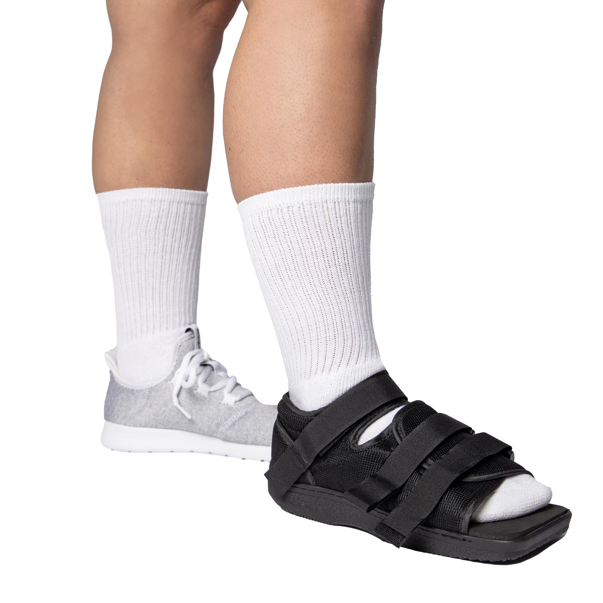 Brace Direct Post-Op Shoe - Adjustable Orthopedic Walking Shoe for Broken Foot & Toe, Stress Fractures, Bunions, Post-Surgery Recovery, Left or Right Foot, Women M (US Shoe Size 7.5-8.5/24.5 cm)