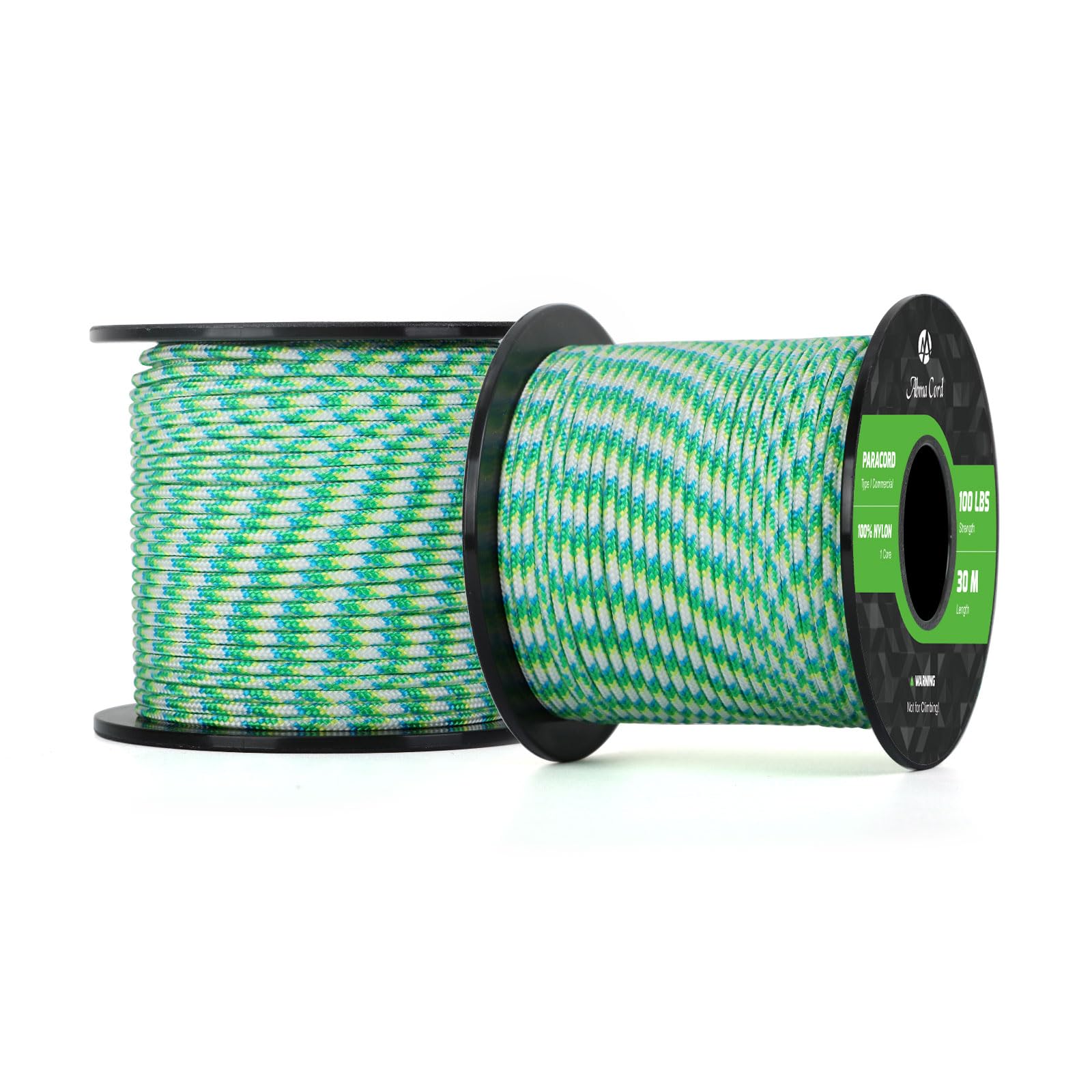 Abma Cord Paracord 100 lbs 2mm 100% Nylon 30M - Flux — image 1