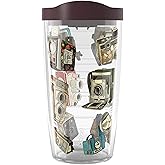 Tervis Retro Cameras Made in USA Double Walled Insulated Tumbler Travel Cup Keeps Drinks Cold & Hot, 16oz, Lidded