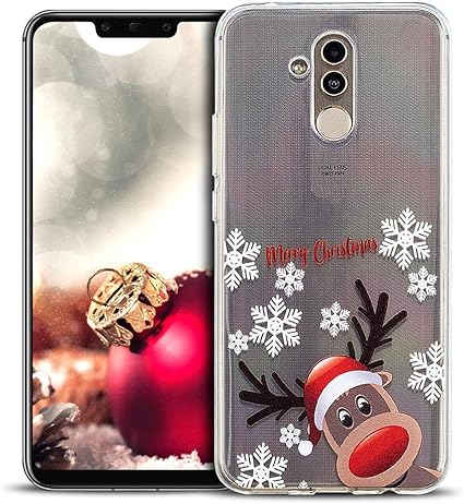 Immagini Natale Per Cellulare.Moevn Cover Huawei Mate 20 Lite Natale Decorazioni Natalizie Custodia Morbido Tpu Silicone Per Huawei Mate 20 Lite Trasparente Flessibile Sottile Protezione Cellulare Gomma Gel Antiurto Caso Alce Amazon It Elettronica