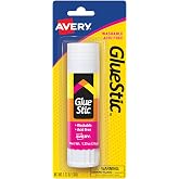 Avery Glue Stic - Washable, Glue Sticks for Classroom, Crafting, and Office Use, 1.27 oz., 1 Stick, White (00191)