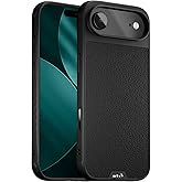 Mous for iPhone Air Case, Compatible with MagSafe - Limitless - Protective Black Leather Cover for iPhone Air - Shockproof, Full Camera Protection, Anti-Scratch Back, Black