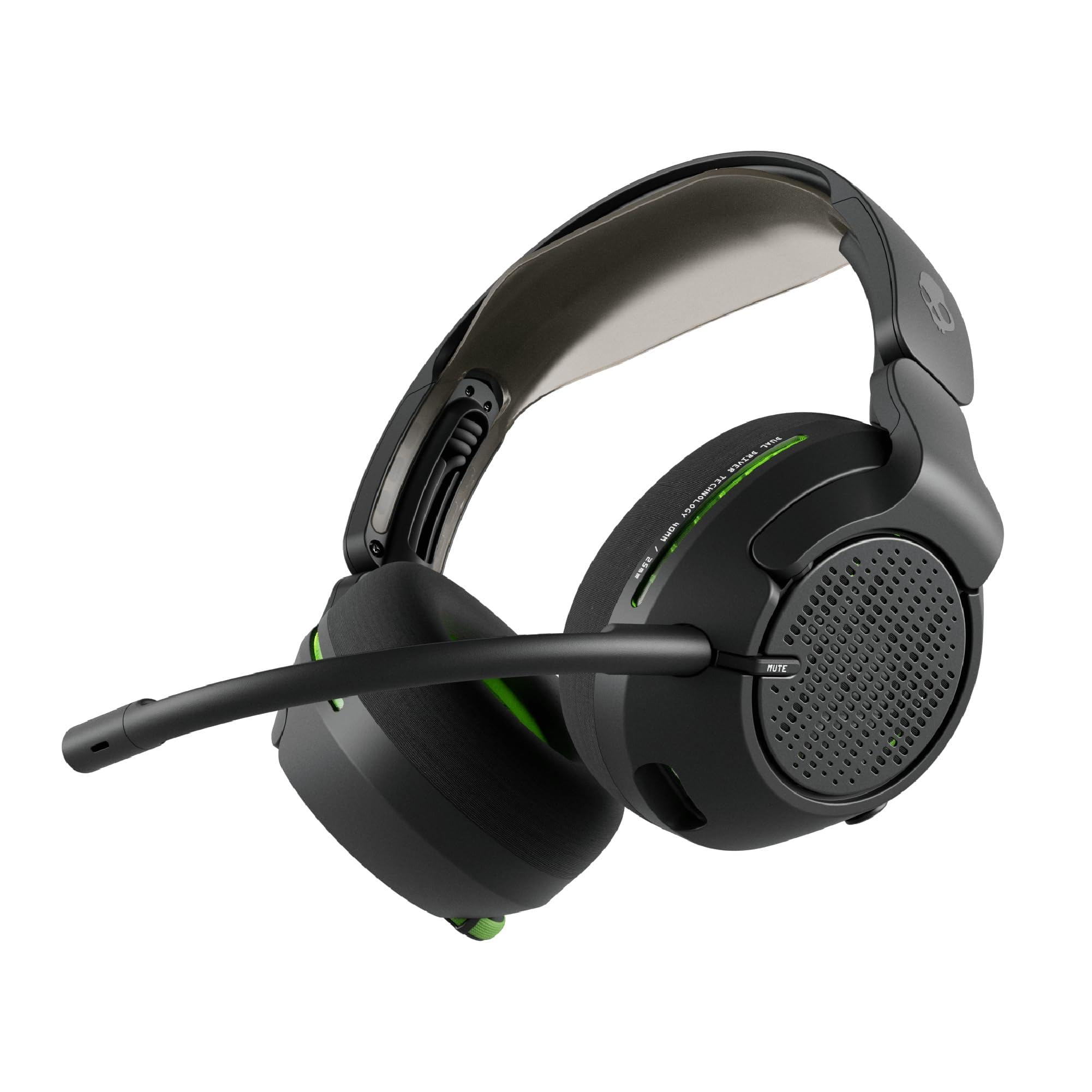 Skullcandy Crusher PLYR 720 Wireless Gaming Headset, Ultimate Immersion and Comfort, THX Spatial Audio, Multi-Sensory Bass, Removable Mic, Xbox, PC, PlayStation, Wireless Transmitter – Digi-Black Xbox