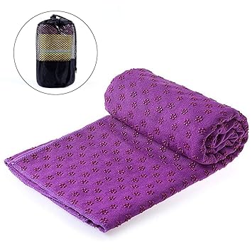 OhhGo Toalla de Yoga Antideslizante Absorbente Estera de ...