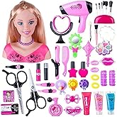 1 Set Styling Head Doll for Girls Doll Head for Hair Styling and Make Up Styling Head Doll for Girls Colorful Realistic Make 