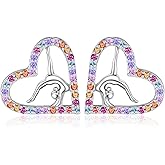 Gymnastics Gifts for Women Gymnast Stud Earrings 925 Sterling Silver Team USA Gymnastics Fashion Jewelry Sport Birthday Christmas Gifts