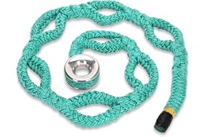 PEVXOU Rigging Ring Sling Rope, 3/4" x 6’ Arborist Rope Sling with #3 Aluminum Rigging Ring, 7-Pocket Adjustment Rigging Block Sling, 14600 lbs MBS, 6FT(40203)