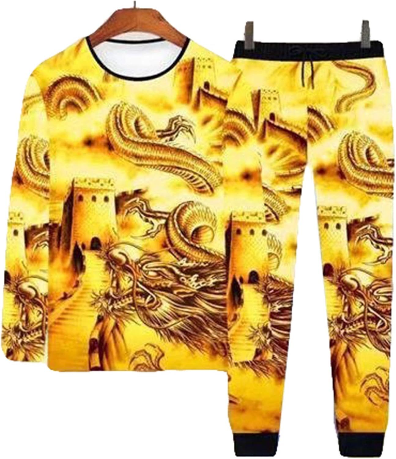 Ragelion Herren Trainingsanzug Velours | 2-teilig Jogging Set | Full Zip Jacke & Hose | Casual Sport Style