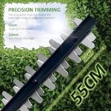 NETTA 600W Corded Hedge Trimmer with 55cm Diamond Blade 16mm Opening view 3