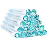 20 Sets Mascara Wand Tube Diamond Eyelash Spoolies Babyblue Mascara Brushes Lash Brush Makeup Tool Applicator Eyelash Brush Tubes Makeup Brush (4C-Babyblue)