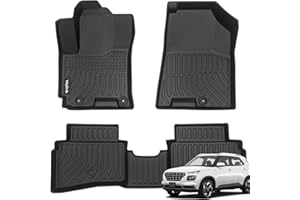 Wailtnb-Floor Mats Custom for Hyundai Venue 2026-2020 All Weather Protection Waterproof Non-Slip Durable Floor Liners Fits Front& 2nd Row Accessories