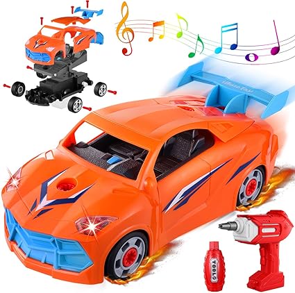 take apart toy car with drill