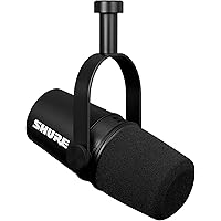 Shure MV7X XLR Dynamic Microphone – Voice-Isolating Cardioid Mic for Podcasting, Vocal Recording & Broadcasting, All-Metal, B
