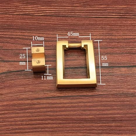 Lvlo-tirador puerta Las manijas de latón macizo anillo, gabinete tira