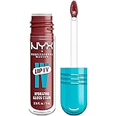 NYX PROFESSIONAL MAKEUP Lip IV Hydrating Glossy Lip Stain with 12HR Hydration - Drippin In Rose (Pink)