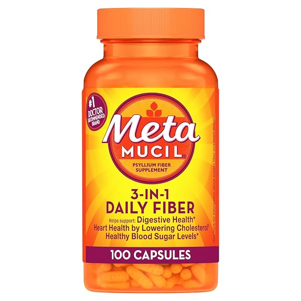 METAMUCIL FIBER THERAPY FOR REGULARITY FIBER SUPPLEMENT CAPSULES,...