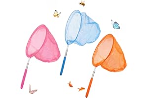 3 Packs Telescopic Butterfly Nets,Including Catching Nets/Insect Mesh Cage/mini Stick net, Great for Catching Insects Bugs Fi