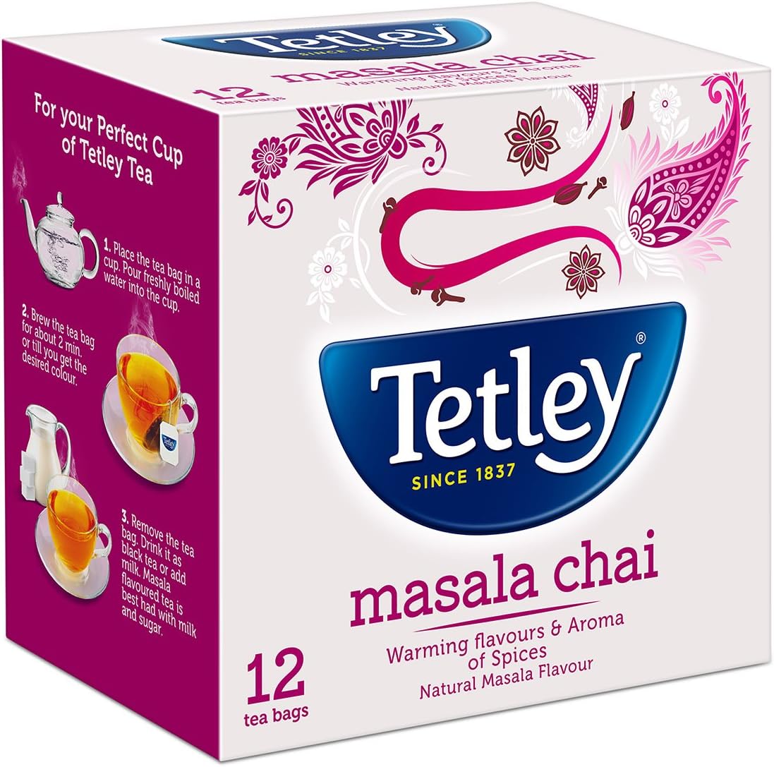 Tetley Flavour Tea, Masala, 12 Tea Bags