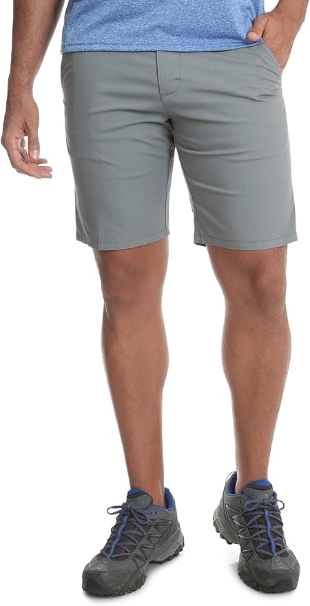 wrangler flat front shorts 4 way flex