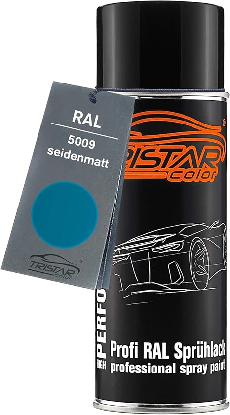 RAL 5009 Azurblau Spraydose 400 ml seidenmatt schnelltrocknend: Amazon ...