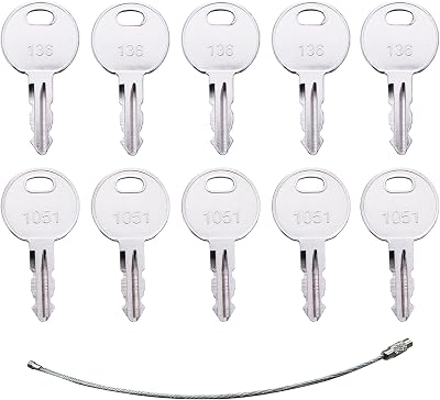 CARNFORTH 1051 Master Plant Keys for Thwaites Dumper Excavator Tractor T104633
