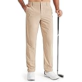 Libin Mens Golf Pants Stretch Work Dress Pants 30"/32"/34" Quick Dry Lightweight Casual Comfy Trousers with Pockets
