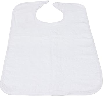Amazon.com: Deluxe Adult Terry Cloth BIBS W/ VELCRO CLOSURE - 6PK ...