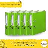 Office Centre 5x A4 Lever Arch File Green Metal Edge 7.5cm Spine 32x29x7.5cm view 5