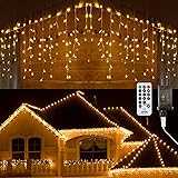 Brizled Icicle Lights, 29ft 360 LED Christmas