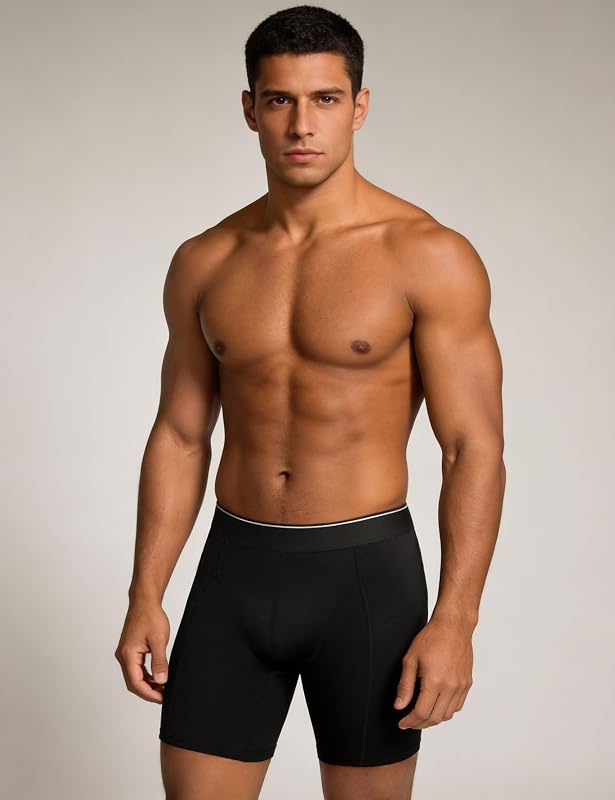 Calzoncillos Hombre Boxer Algodon,A:Negro 3,M