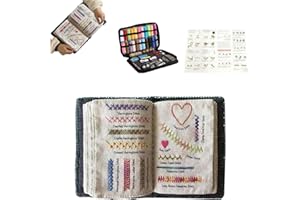 Embroidery Stitch Book Kit, Beginner Friendly Embroidery Stitch Book, Embroiderys Stitchs Sampler Books, Portable All Scenari