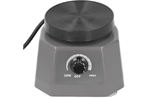 4 Inch Round Lab Vibrator Shaker for Plaster and Gypsum Mixing – 100W Oscillating Platform for Laboratory Use, Stone Casting 