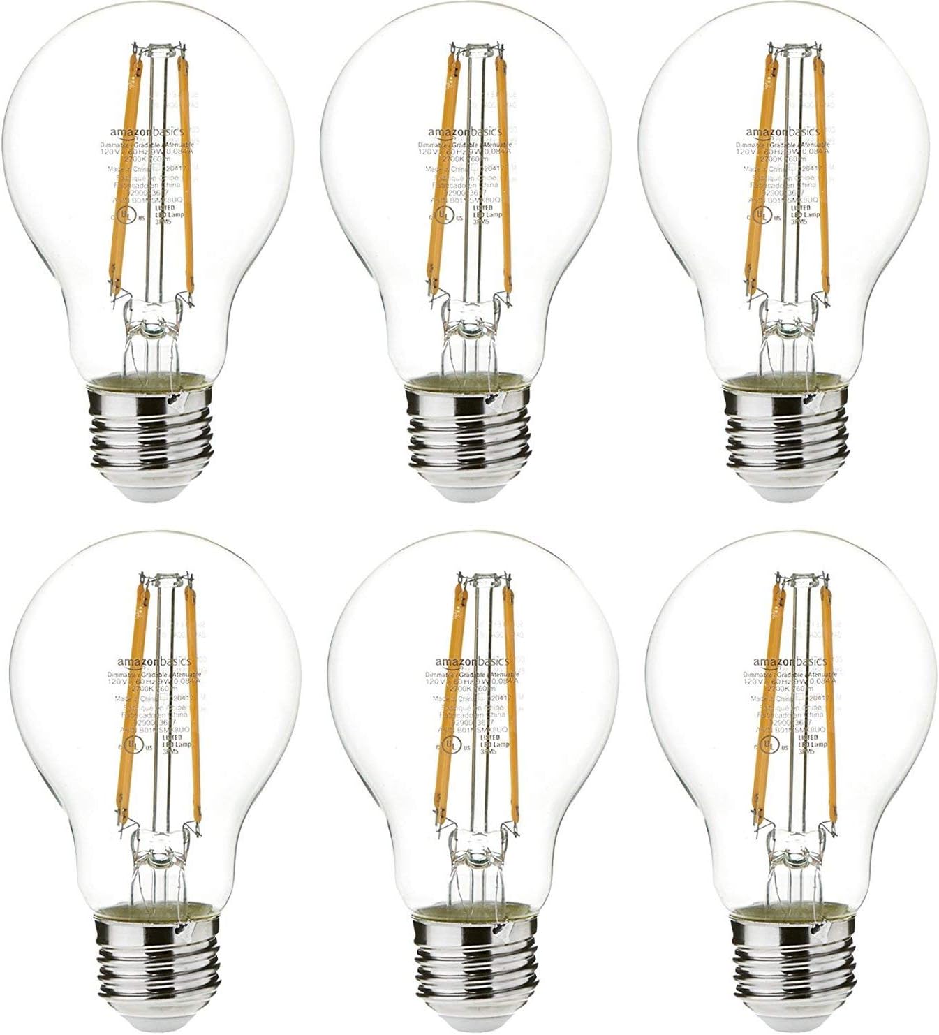 Best Amazonbasics 25 Watt Equivalent, Clear, Dimmable, A19 Led Light